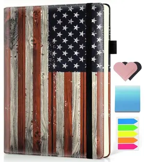FDHHKJUKO American flag executive notebook