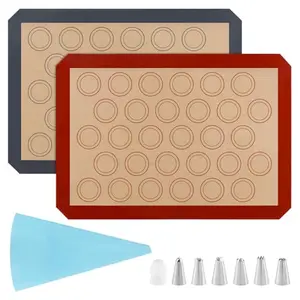Ranjaner macaron silicone baking mats kit with tools