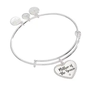 Alex and Ani crystal heart bangle for mother of the groom