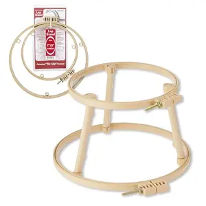 Morgan embroidery lap stand with 7 and 9 inch hoops, ideal for extended stitching sessions