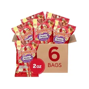 Popcornopolis Double Drizzle Popcorn box with individual bags
