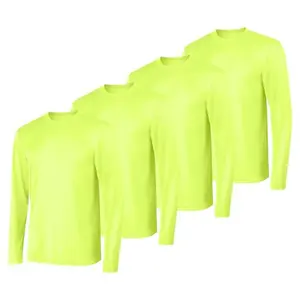 Hanes Sport Quick-Dry Long Sleeve 4-Pack shirts for runners, gray and black folded