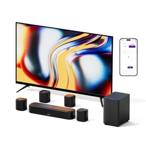 ULTIMEA Aura A40 7.1ch soundbar system with four surround speakers and subwoofer