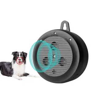 Babluble black ultrasonic bark deterrent device with mounting screws