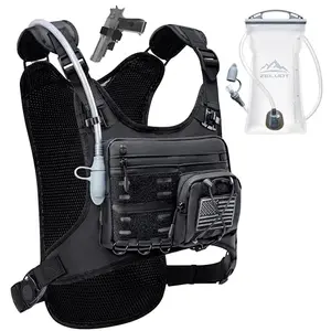 Zelvot running hydration vest with 2L bladder on trail