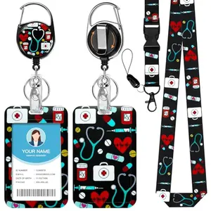 Soleebee Nurse Lanyard with stethoscope design and retractable reel