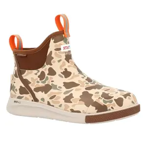 XTRATUF Duck Camo sport boots on a dock
