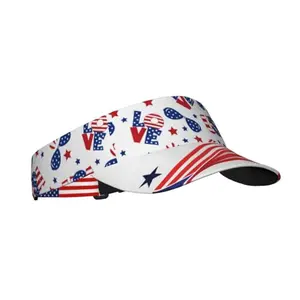AKMCBSH patriotic American flag visor for sports