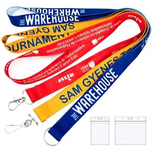 Budget-friendly customizable polyester lanyard with detachable buckle