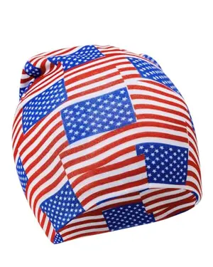 Century Star Patriotic American Flag Baby Beanie