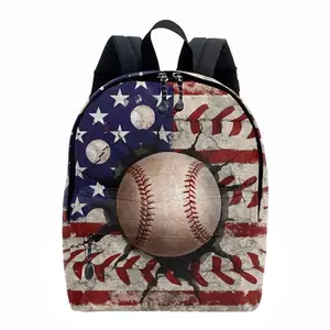 ROVOZAR budget American flag baseball backpack in red white and blue