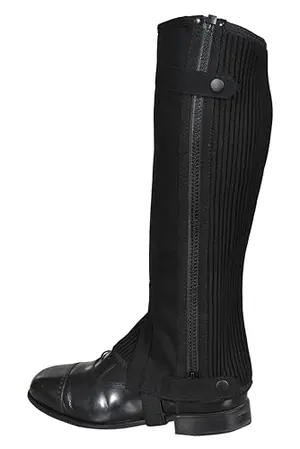 euro fizz Amara half chaps in black