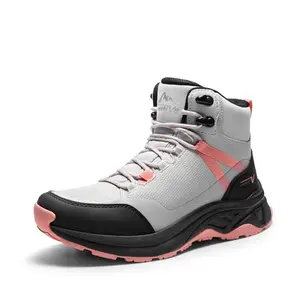 NORTIV 8 Hollow waterproof hiking boot in grey pink