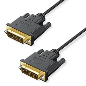 Critin 1m DVI cable on rustic wood table