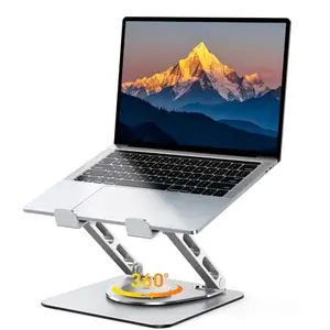 RIWUCT 360 Rotatable Laptop Stand on a desk