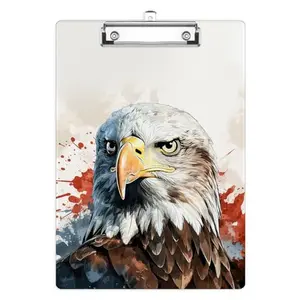 American eagle design acrylic clipboard on a desk