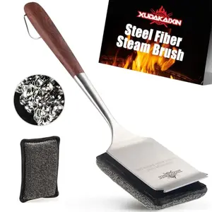 XUDAKAIXIN cherry wood steam grill brush with replacement head