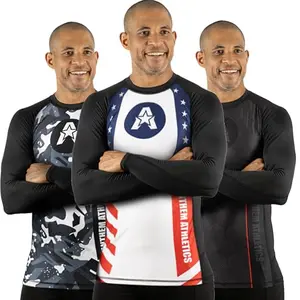Anthem Athletics long sleeve stars and stripes rash guard for MMA and BJJ