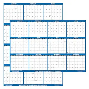 SwiftGlimpse 2026 erasable wall calendar rolled no fold creases
