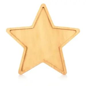 Star-shaped bamboo charcuterie board with patriotic foods