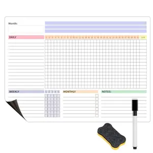Zawinmay Magnetic Whiteboard Habit Tracker with colorful design and dry-erase surface