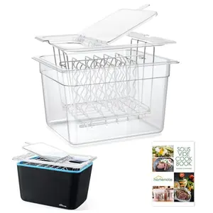 HOMENOTE sous vide container with rack and sleeve