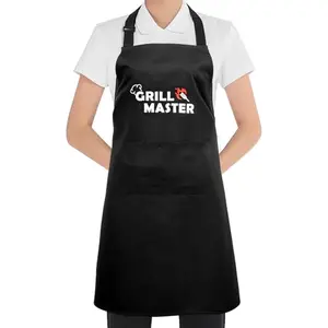 Mordx black unisex Grill Master apron with two large pockets