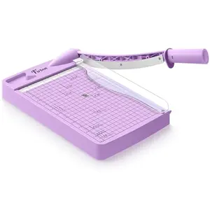 Firbon 12 inch guillotine paper cutter lightweight trimmer clean cuts