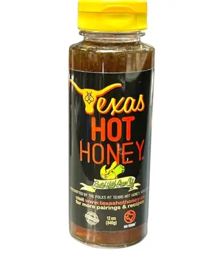 Texas Hot Honey Roasted Hatch Green Chile 12 oz bottle