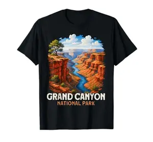 Classic Grand Canyon National Park Retro T-Shirt with simple design