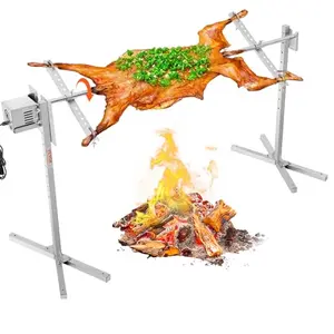 VEVOR Electric BBQ Rotisserie Grill Kit 56-inch tripod with heat shield