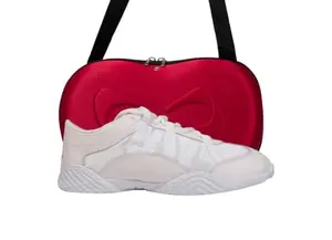 Nfinity Evolution white youth cheerleading shoe with mesh upper