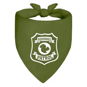 Squirrel patrol funny dog bandana