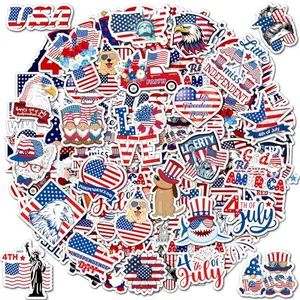200 pcs patriotic stickers on laptop