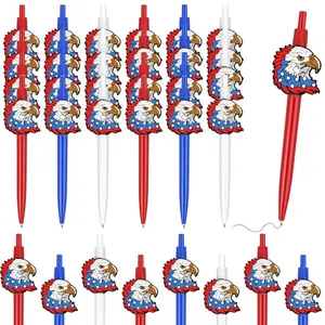 Sayglossy 90 Pcs Eagle Pens with bald eagle charm, stylish patriotic pens for corporate giveaways