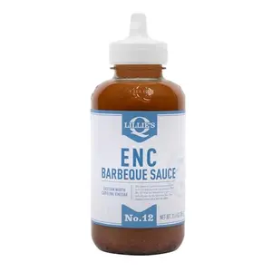 Lillie's Q ENC Barbeque Sauce bottle with tangy vinegar-based flavor
