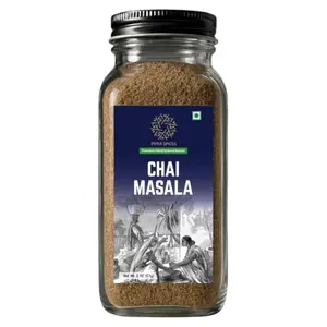 Pipar Spices Chai Masala glass jar with hand-ground spice label