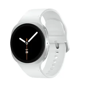Samsung Galaxy Watch 8 Silver smartwatch with fitness tracking features