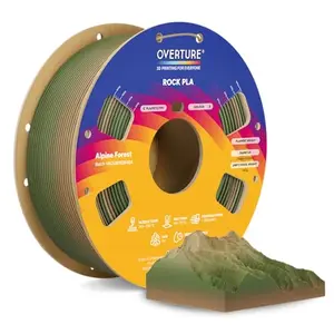 OVERTURE Rock PLA Filament 1.75mm Marble PLA 1kg Spool Alpine Forest for 1776 themed historical models
