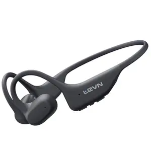 LEVN Open Ear Headphones in black, showing the ear-hook design
