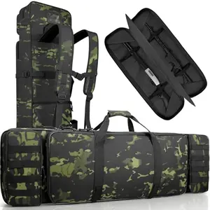 IMAGOA camouflage soft rifle case backpack style with MOLLE webbing