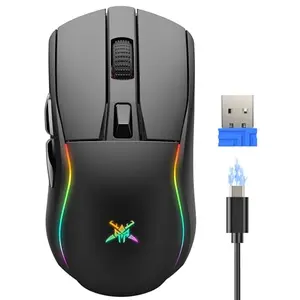 TECKNET Tri-Mode Wireless Gaming Mouse with RGB lighting