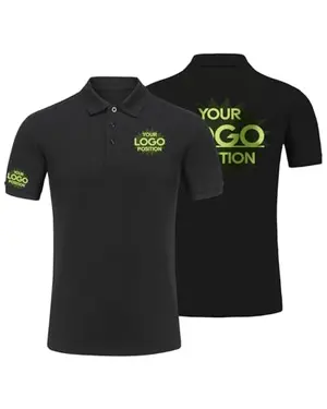 Custom embroidered polo shirt perfect for patriotic service techs