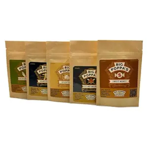 Big Poppas BBQ sampler set with five small seasoning bottles