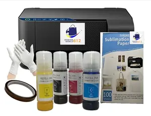 Generic sublimation printer with refillable ink tanks for heat transfer printing