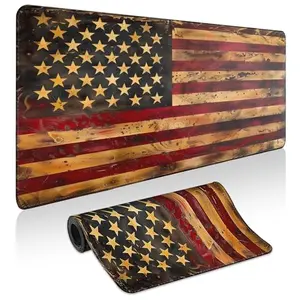 Antique American flag large mousepad for desk decoration