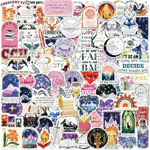 Varazz Holographic Fantasy Book Stickers in shimmering light