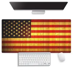 Vintage American flag mousepad with stars and stripes for desk decoration