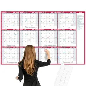 Large undated dry erase wall calendar by Lemome Home