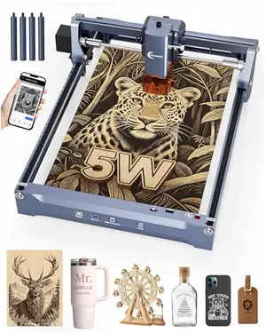 Carverall K15 Pro 5W laser engraver with A4 work area for flag designs